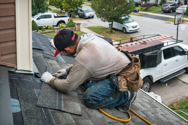 Professional Flat Roof Repair technician working in Camden, NJ